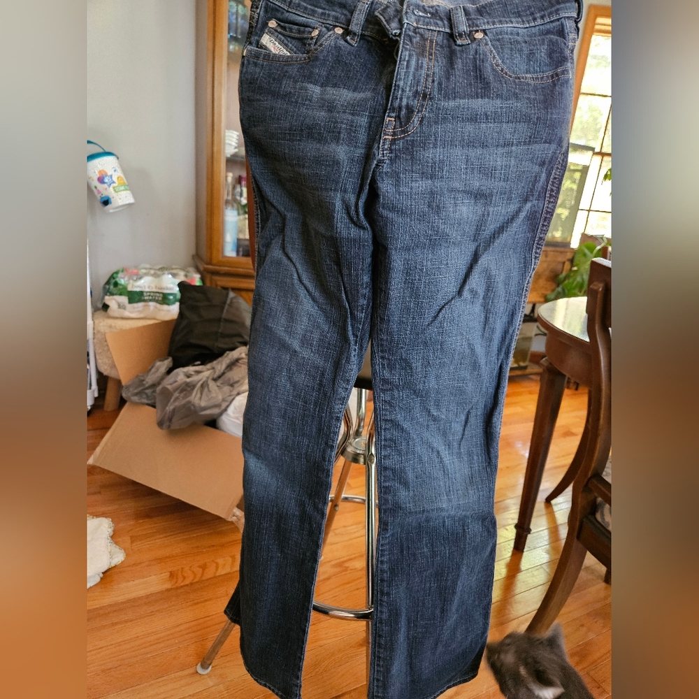 Diesel Women's Straight Leg Jeans - Dark Blue